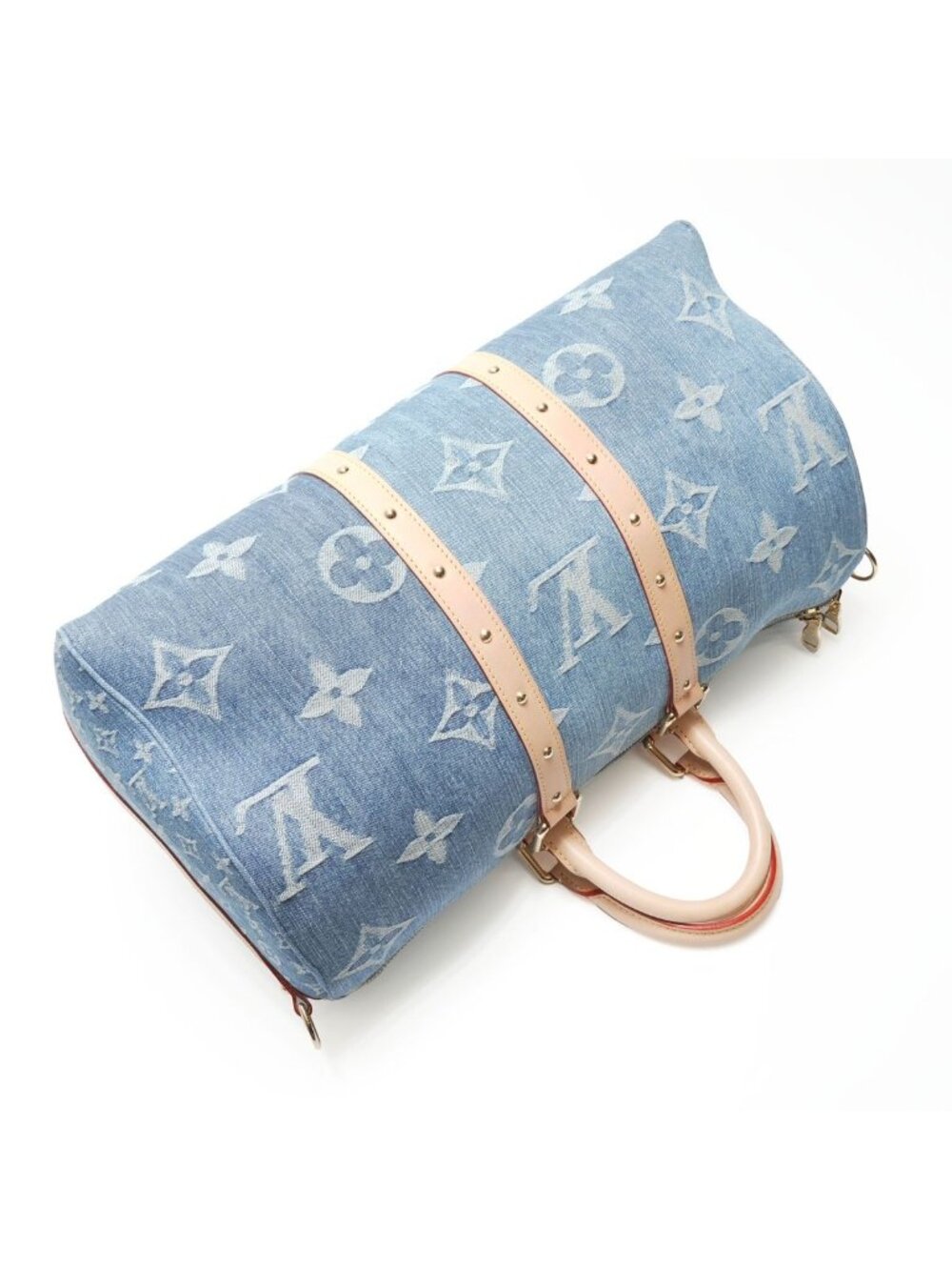 Louis Vuitton Boston Bag Monogram Denim Keepall Bandouliere 45 - Picture 9 of 10